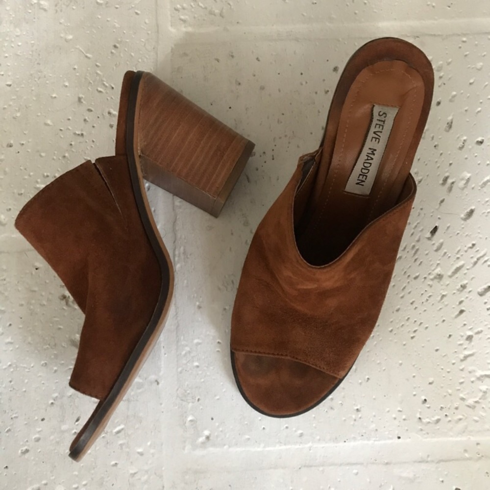 👡 Krizia mules - cognac suede 👡